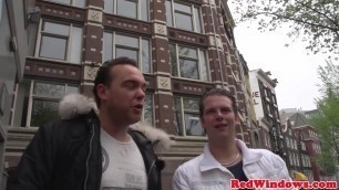 Real Amsterdam hooker cock slaps tourist