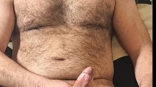 Hairy Turkish Hunk Jerks off a lot of cum