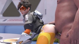 Tracer Taking A Fat Guys Hard Dick