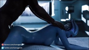 Mass Effect Liara T'soni Loves BBC In Her Tight Blue Pussy