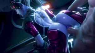 Bending Widowmaker Over And Fucking Her Tight Pussy