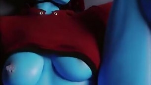 Blue Skin Girl Opens Her Legs And Gets A Hard Dick In Her Pussy